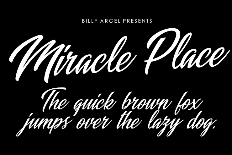 Miracle Place字体 1