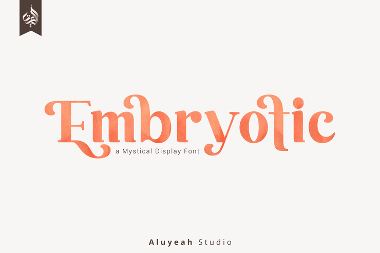 Embryotic字体 5