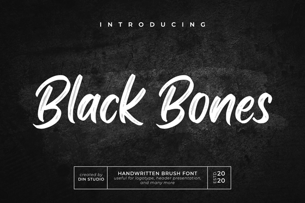 Black Bones字体 1