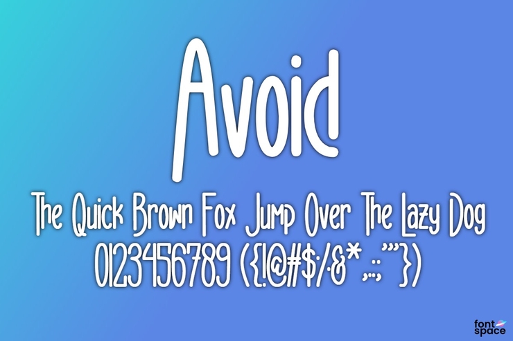 Avoid字体 1