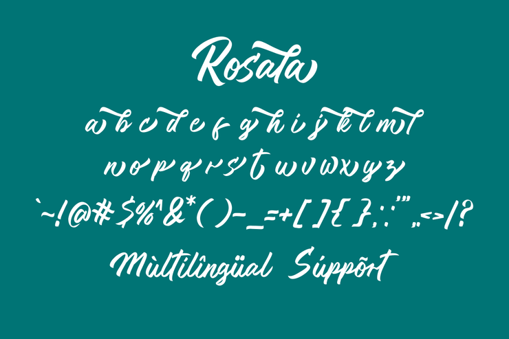 Rosala字体 2