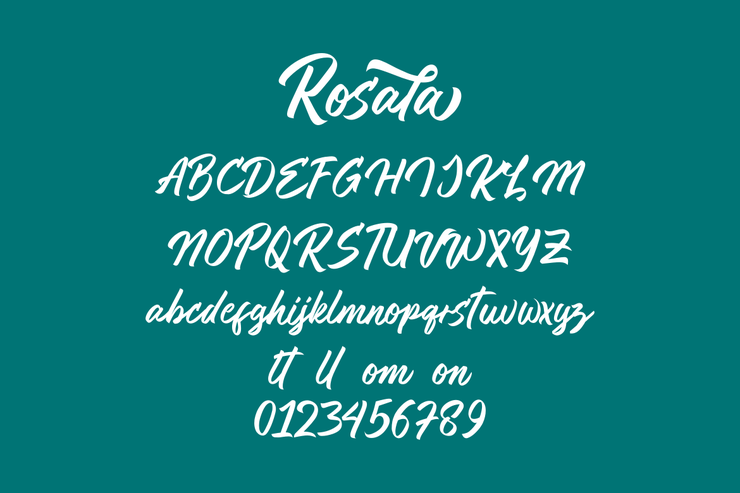 Rosala字体 6
