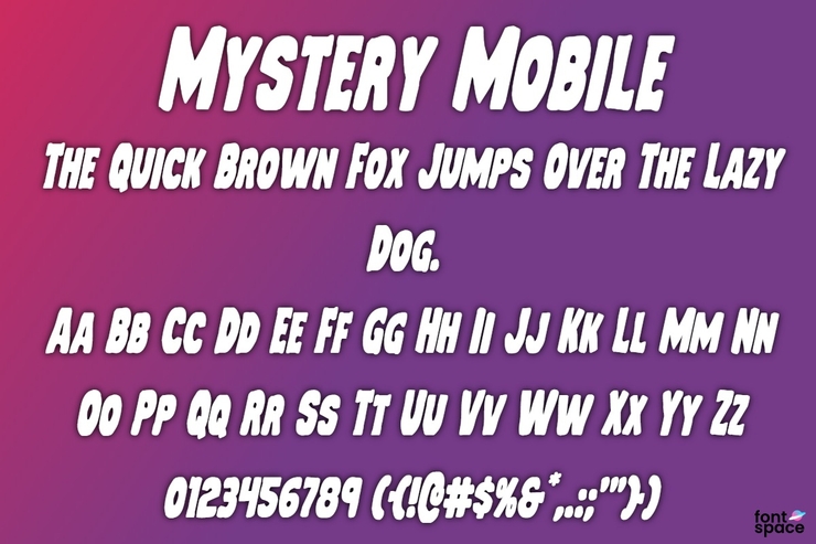Mystery Mobile字体 2