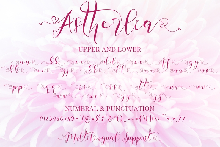 Astherlia字体 3