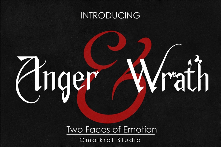 Anger & Wrath字体 1