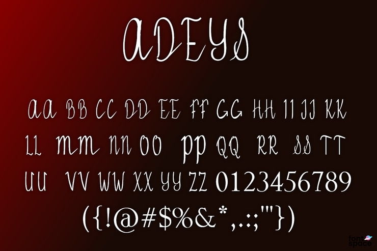 ADEYS字体 1