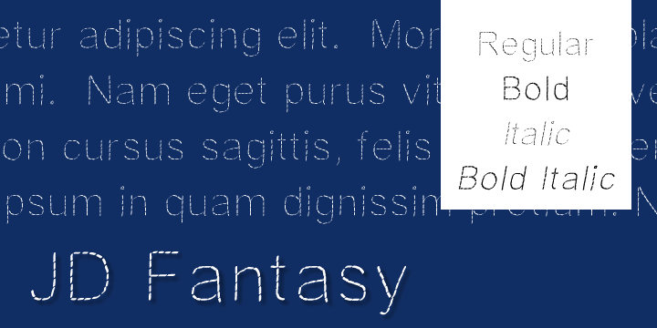JDFantasy字体 1