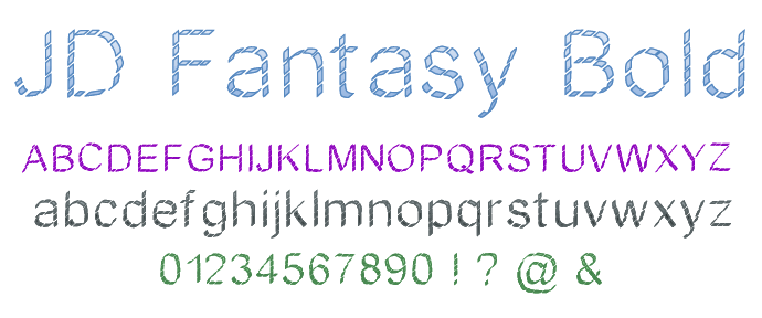 JDFantasy字体 3