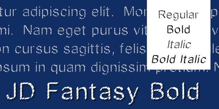 JDFantasy字体 4