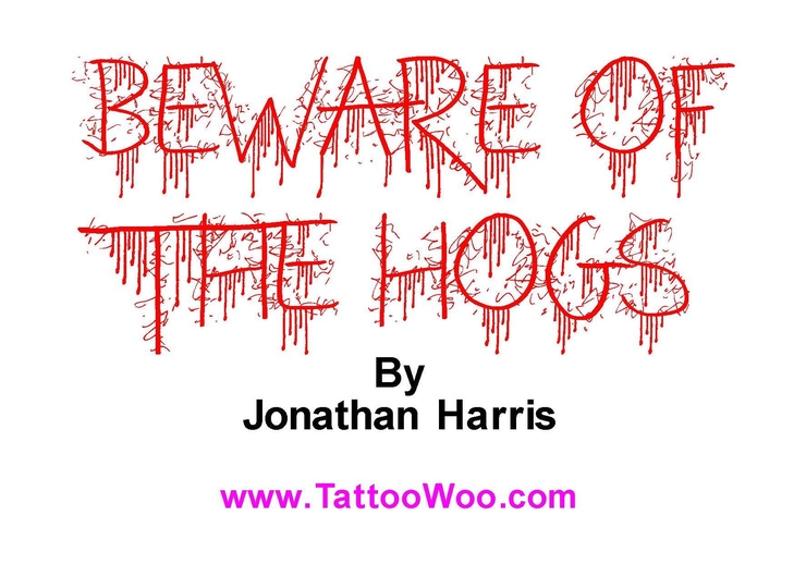 Beware of the Hogs字体 1