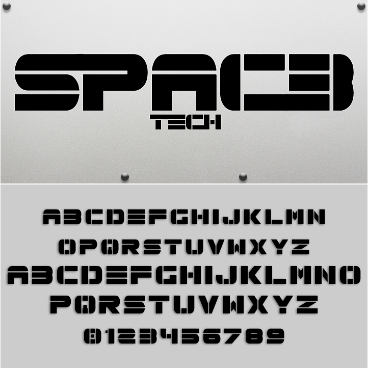 Spac3 tech字体 1
