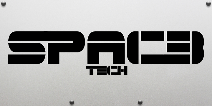 Spac3 tech字体 2