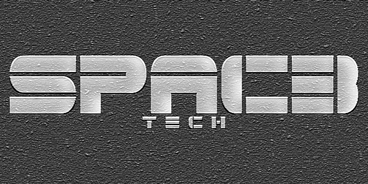 Spac3 tech字体 3