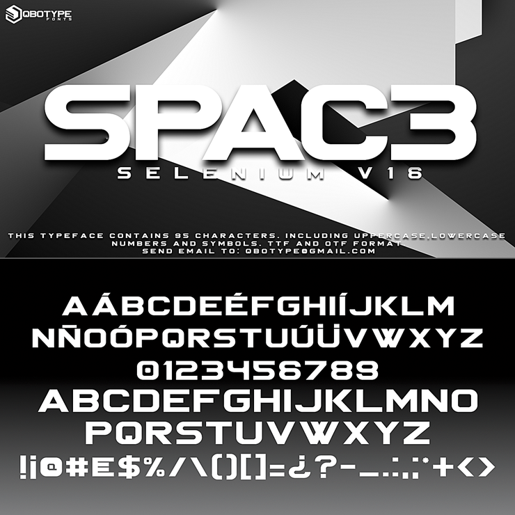 Spac3 tech字体 6