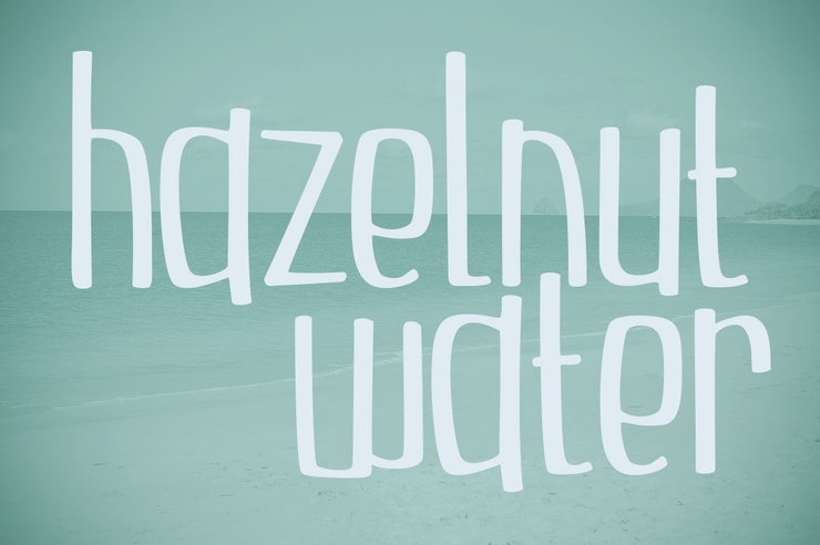 Hazelnut Water字体 1