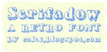 Serifadow字体 1