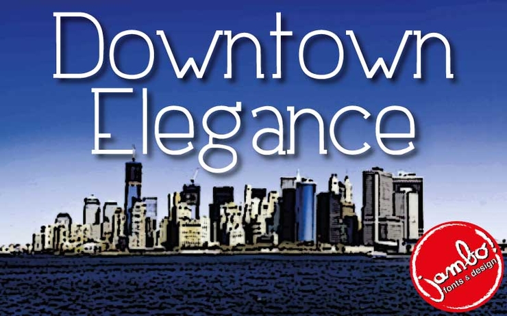 Downtown Elegance字体 1