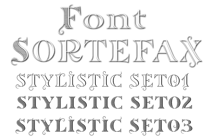 Sortefax字体 1