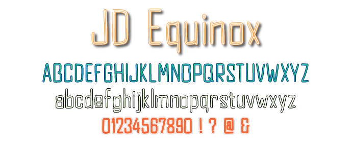 JD Equinox字体 2