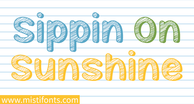Mf Sippin On Sunshine字体 1