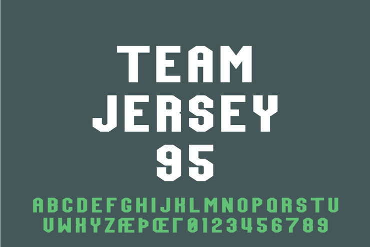 Team Jersey 95字体 1