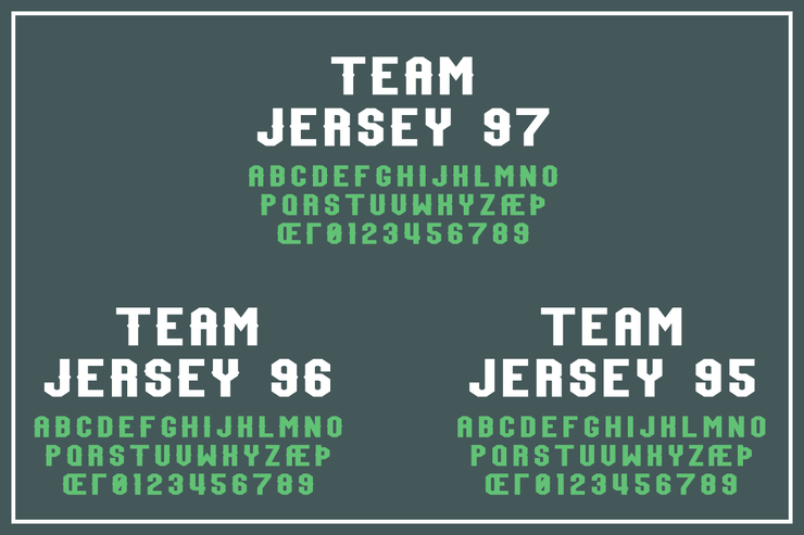 Team Jersey 95字体 2
