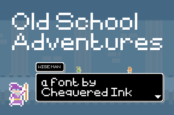 Old School Adventures字体 1