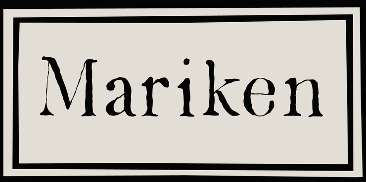 DK Mariken字体 1