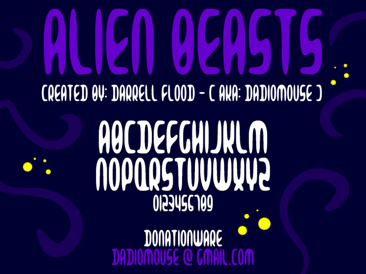 Alien Beasts字体 1