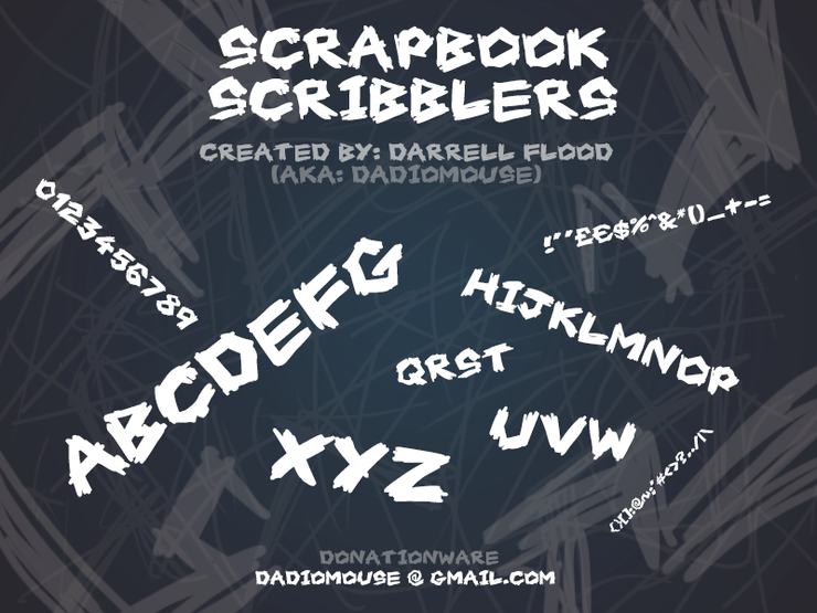 Scrapbook Scribblers字体 1