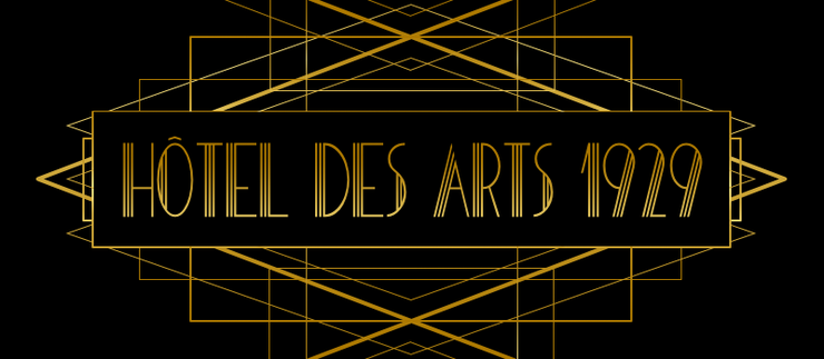 HOTEL DES ARTS 1929字体 1