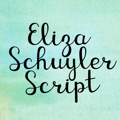 KG Eliza Schuyler Script字体 1