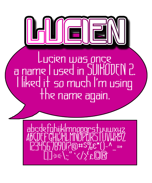 Lucien字体 1