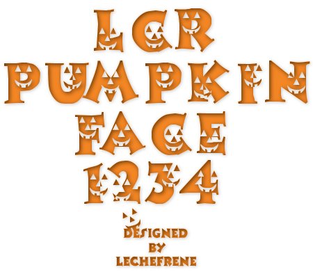 LCR Pumpkin Face字体 1