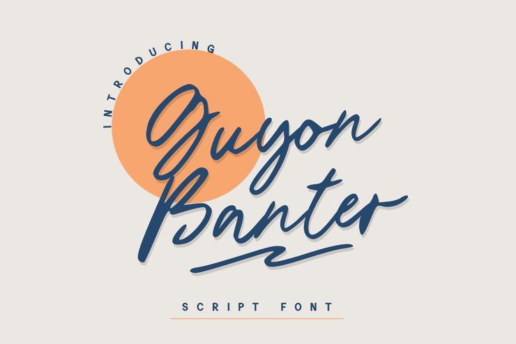 Guyon Banter字体 3