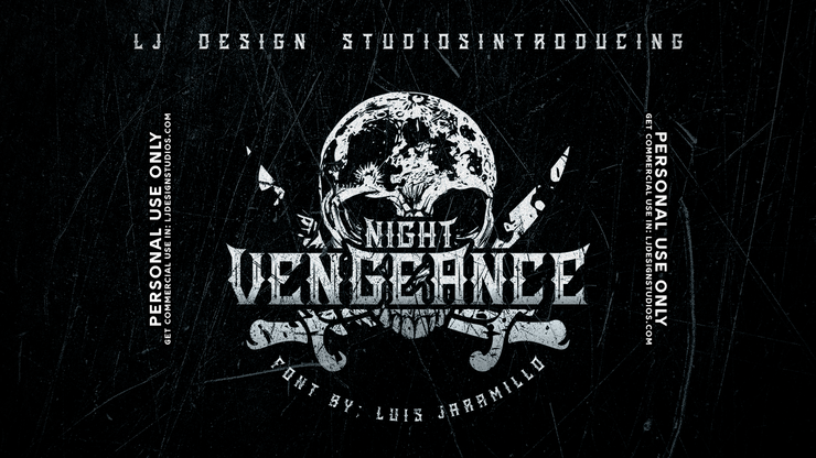 Night Vengeance字体 3