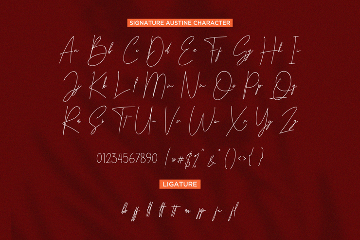 Signature Austine字体 7