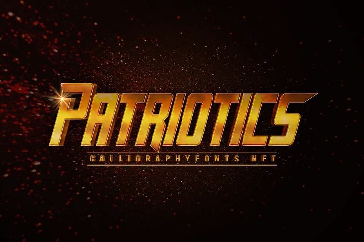Patriotics字体 1