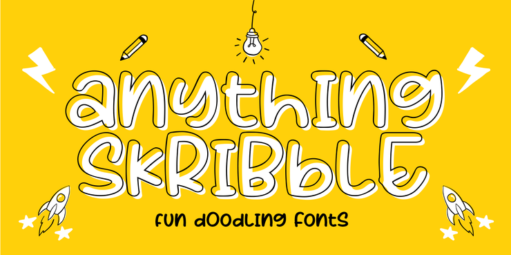 Anything Skribble字体 1
