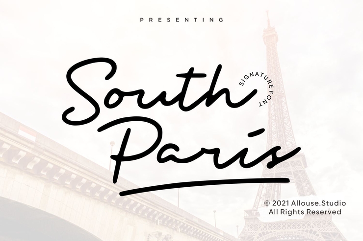 South Paris字体 2