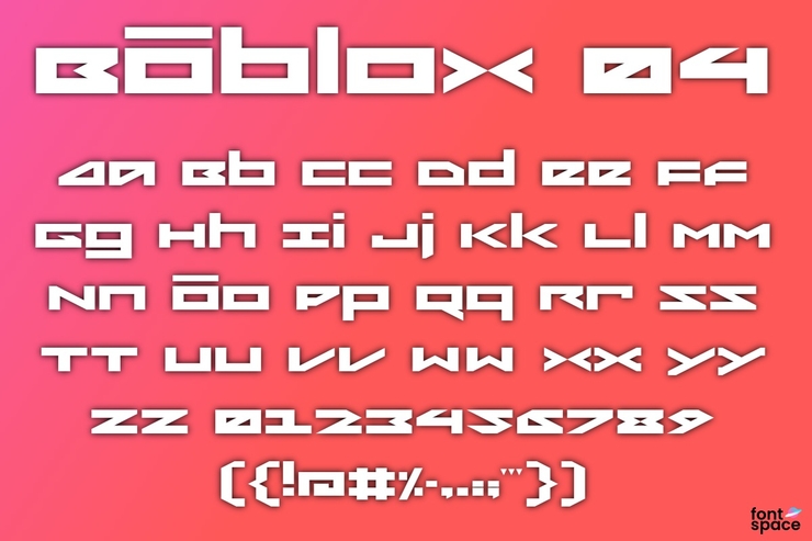 Bōblox 04字体 2