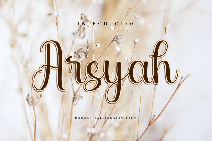 Arsyah字体 1