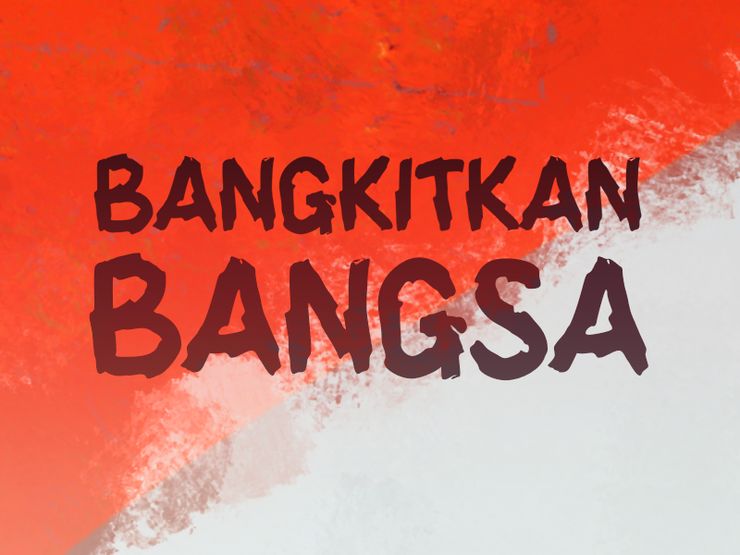 b Bangkitkan Bangsa字体 1