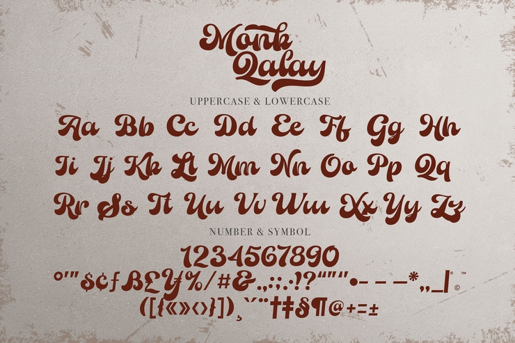 Monk Qalay字体 3