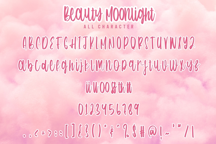Beauty Moonlight字体 8