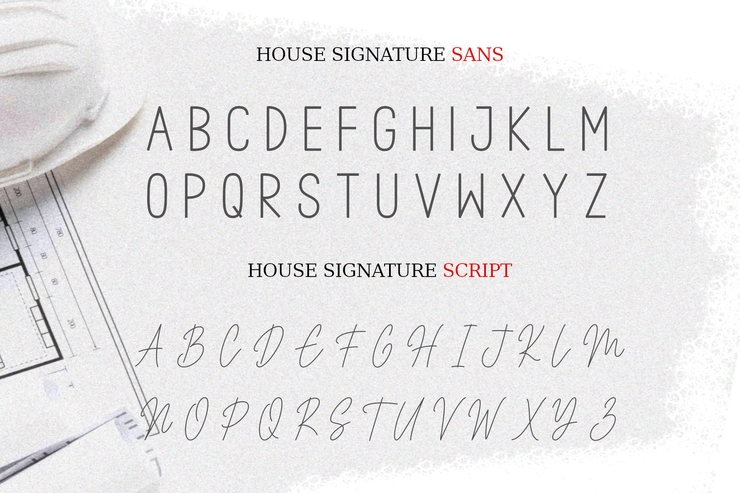 House Signature字体 3