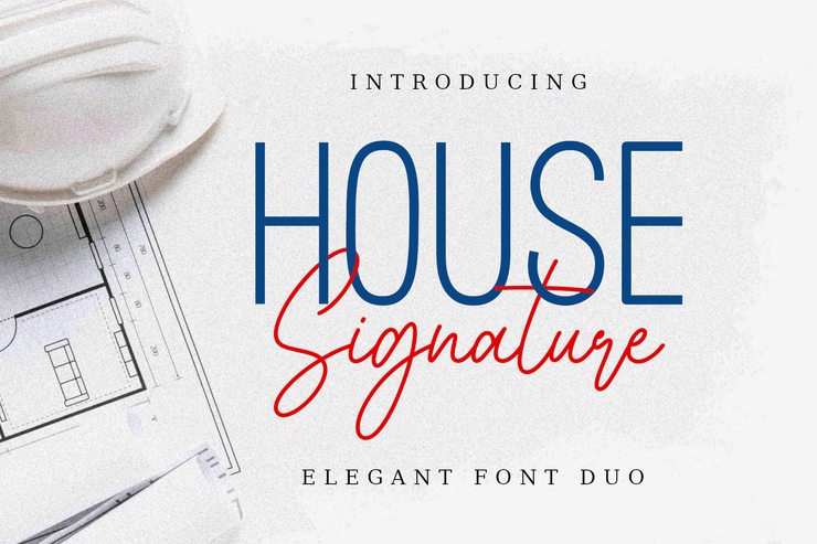 House Signature字体 4