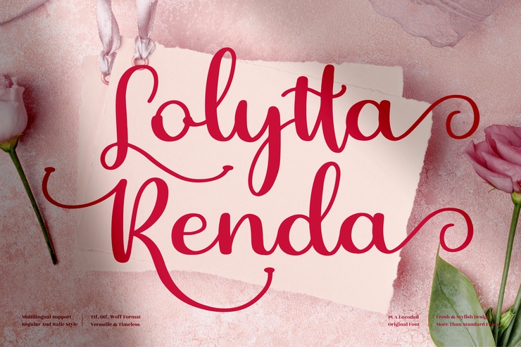 Lolytta Renda字体 5