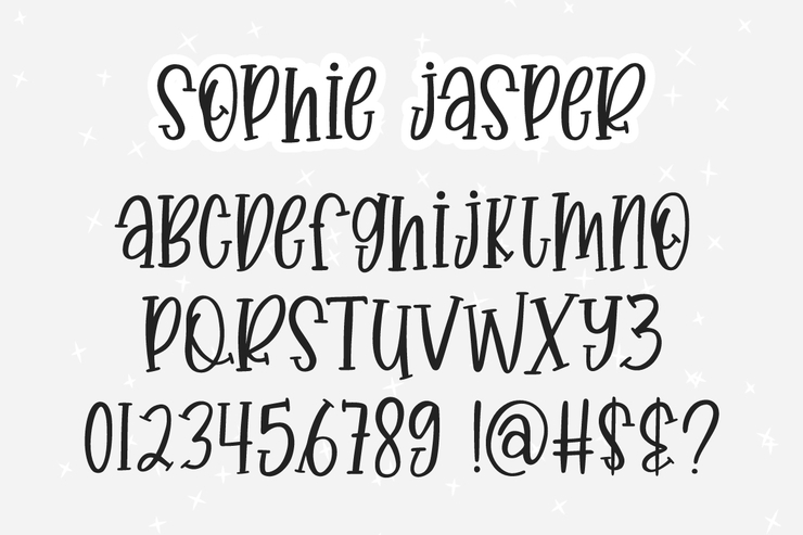 Sophie Jasper字体 4