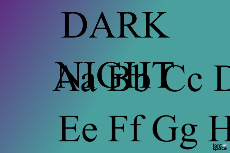 DARK NIGHT字体 1